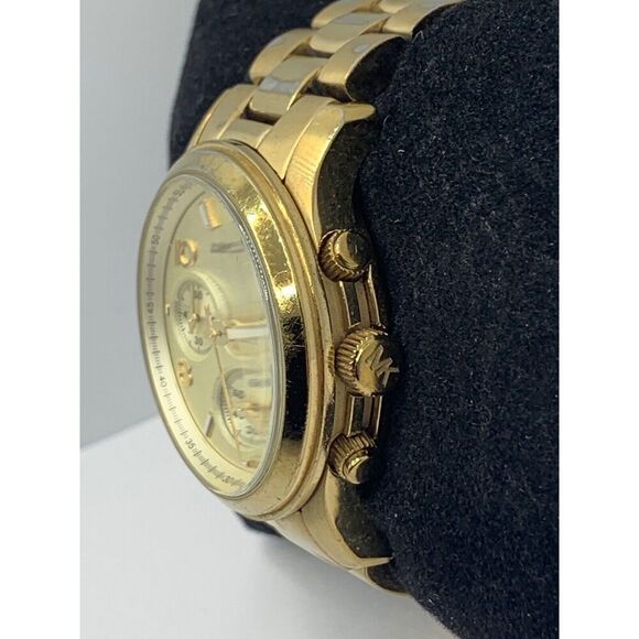 Michael Kors MK5055 Unisex Gold Stainless Steel Analog Dial Quartz Watch NA13 - Picture 3 of 11